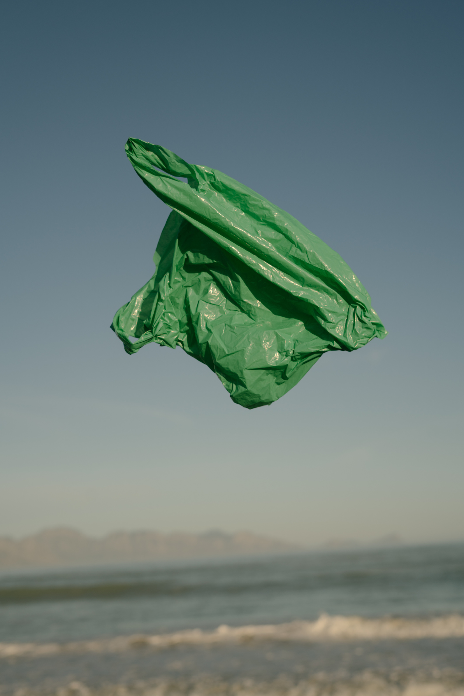 Green Plastic Bag Trash